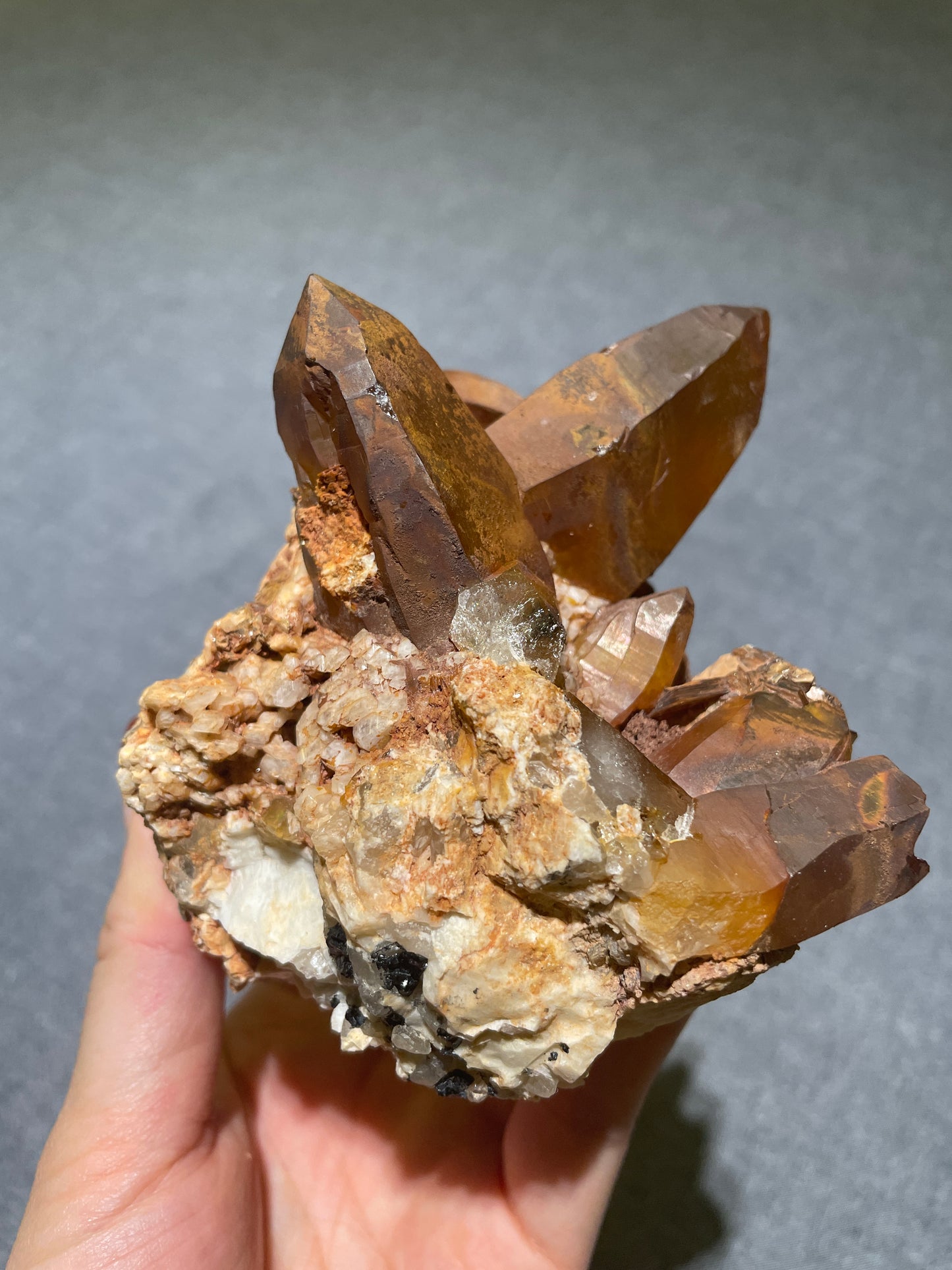 虎紋喜馬拉雅彩虹水晶 3件組 (Himalayan Tiger-Striped Golden Rainbow Quartz Set)
