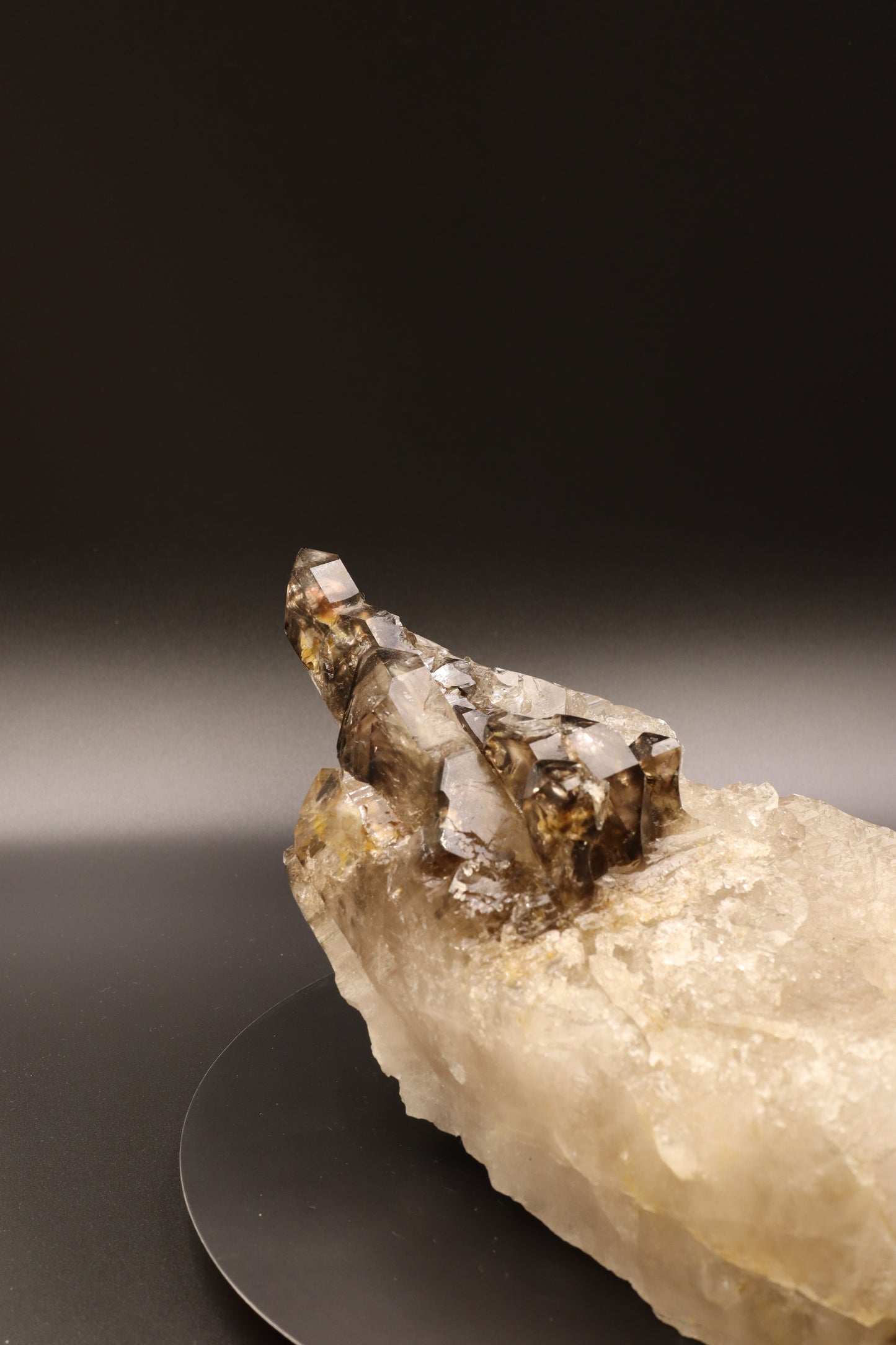 鱷魚皮黑金剛水晶 II・指向形態 (Directional Elestial Black Vajra Quartz Matrix)